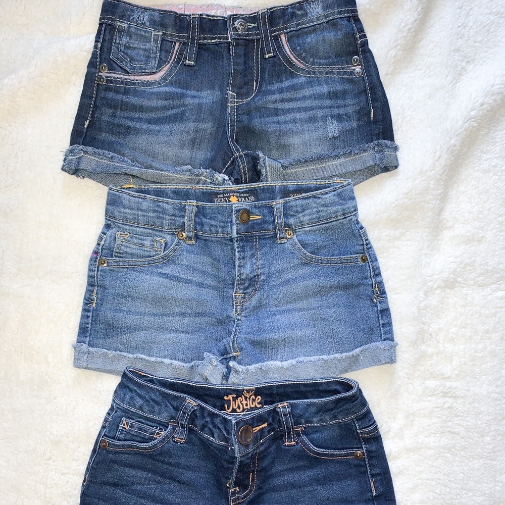Girls Lucky Brand Justice Arizona shorts size 6 6X